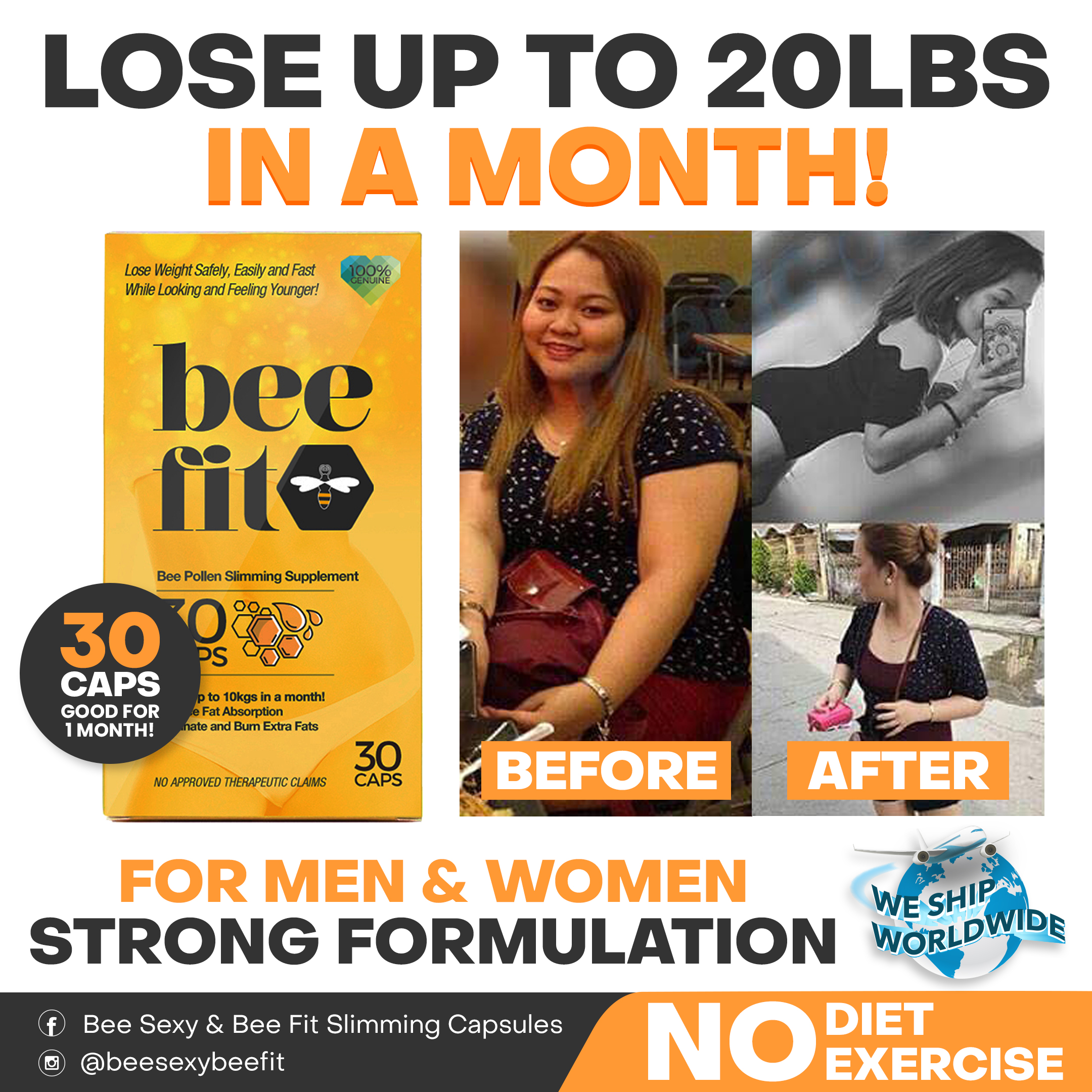 Bee Fit Slimming Capsules - Magic Potions