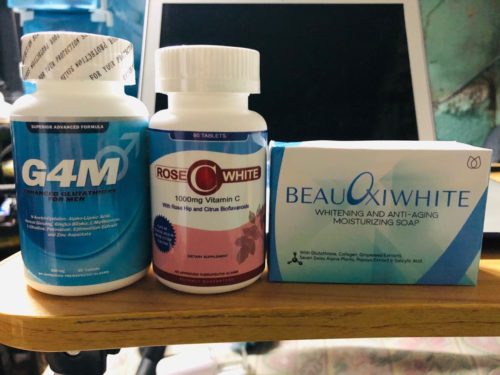 G4M Glutathione for Men and BeauOxi White-C Vitamin C Bundle - FREE SOAP & TEE photo review